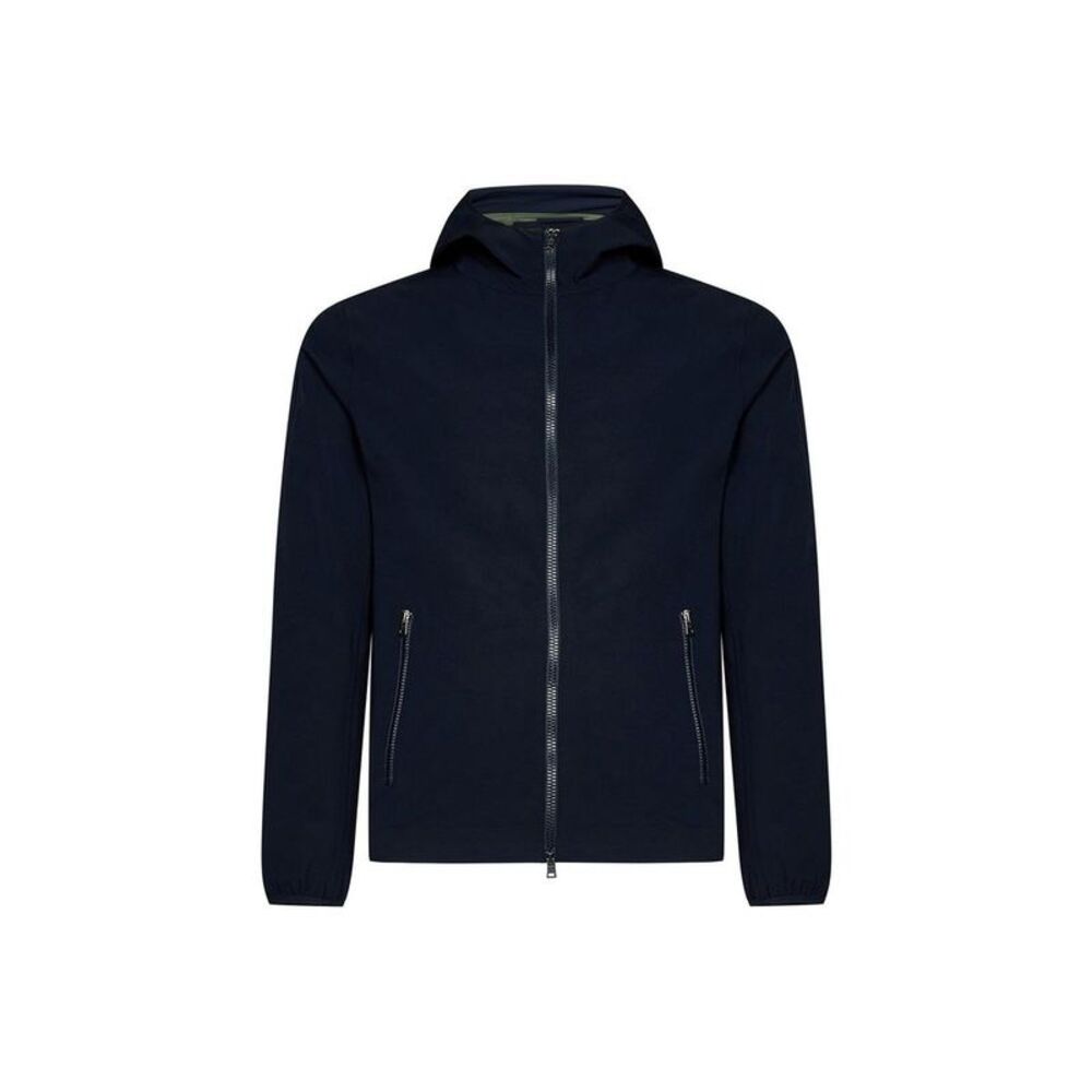 Herno Blue Elastane Shell Men's Jacket